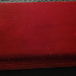 Red Velvet Jewelry Storage Box in Rich Redmond; Vintage, Gold Accent Trim